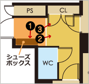 エントランス　間取図